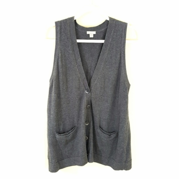 J. Jill Jackets & Blazers - 5/$25 // J.Jill /Gray Knit Button Down Pocket Vest